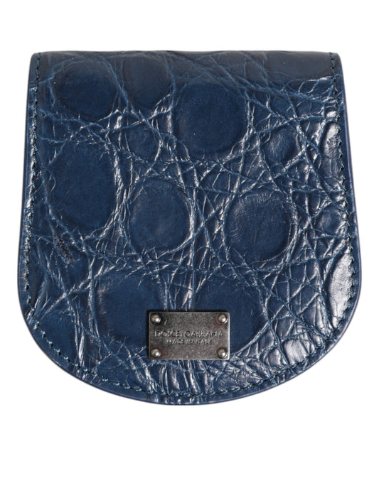 Dolce & Gabbana Caiman Leather Wallet - Blue