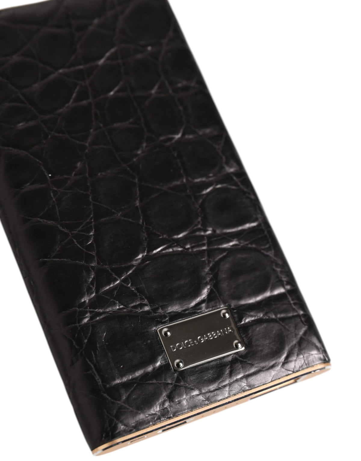 Dolce & Gabbana Exotic Skin Leather Power Bank - Black