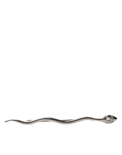 Dolce & Gabbana Men's Silver Brass & Crystal Booche - Silver
