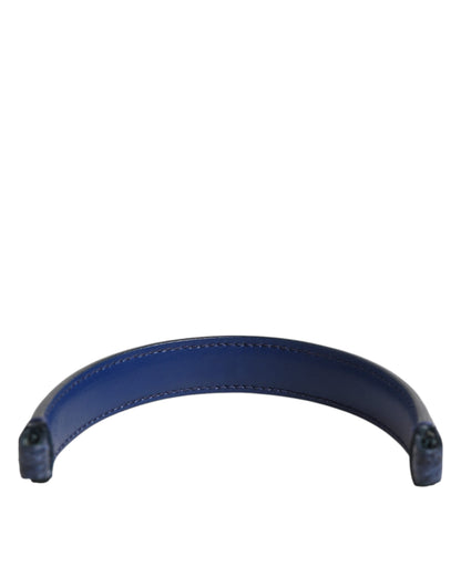 Dolce & Gabbana Ayers Calf Leather Shoulder Strap - Blue