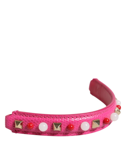 Dolce & Gabbana Calf Leather Shoulder Strap - Pink
