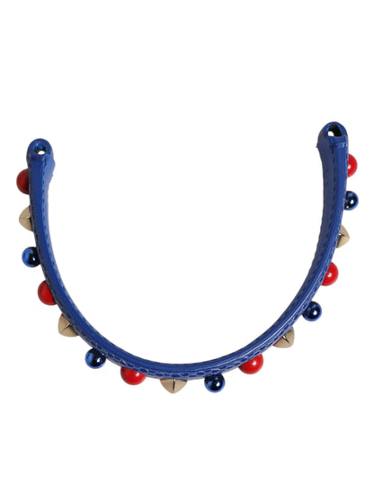 Dolce & Gabbana Calf Leather Shoulder Strap - Blue