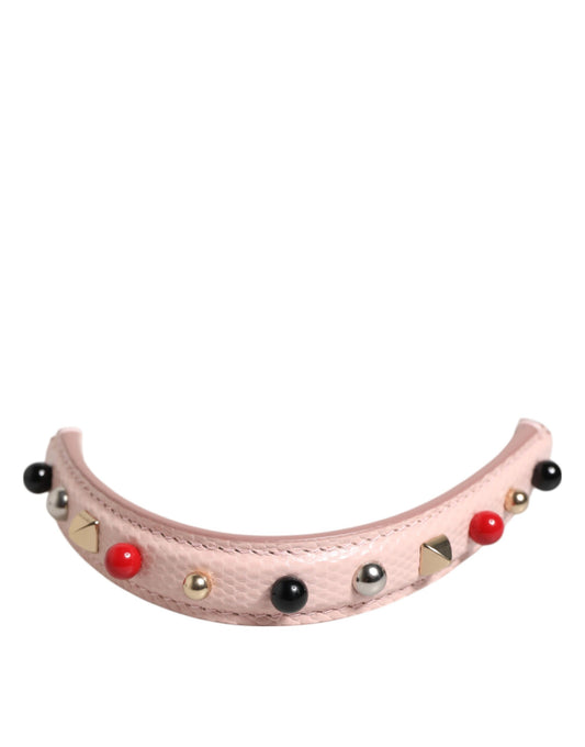 Dolce & Gabbana Calf Leather Shoulder Strap - Pink