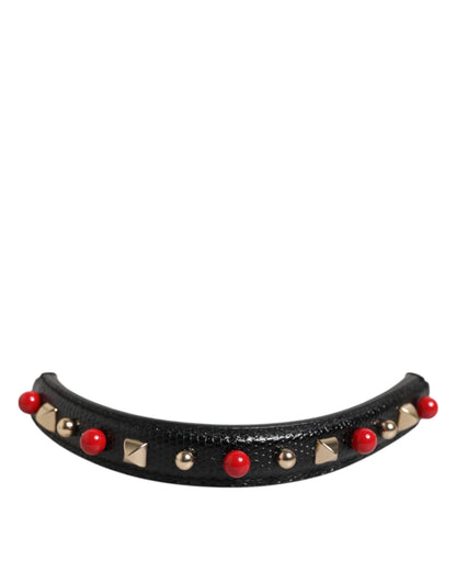 Dolce & Gabbana Calf Leather Shoulder Strap - Black