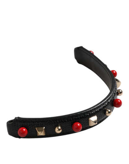 Dolce & Gabbana Calf Leather Shoulder Strap - Black