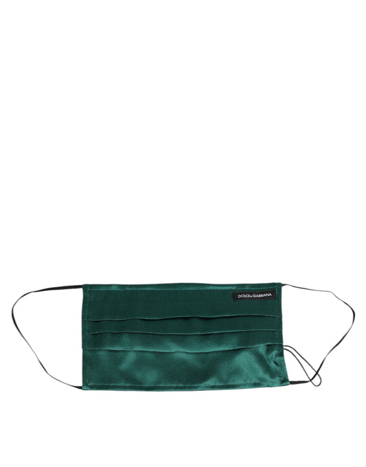 Dolce & Gabbana Silk Face Mask - Green