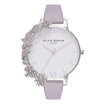 Olivia Burton Purple Artificial Leather Watch