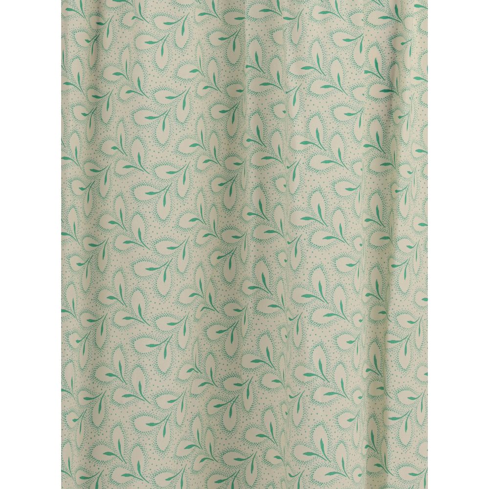 Kristina Ti Silk long Dress with foliage print