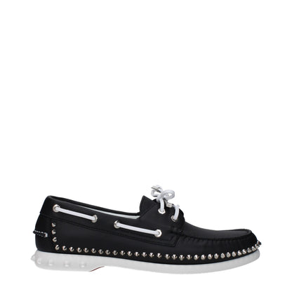 Christian Louboutin Black Leather Loafer