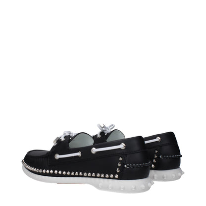 Christian Louboutin Black Leather Loafer