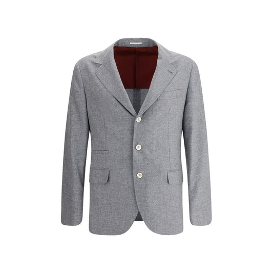 Brunello Cucinelli Cashmere and silk flannel Blazer