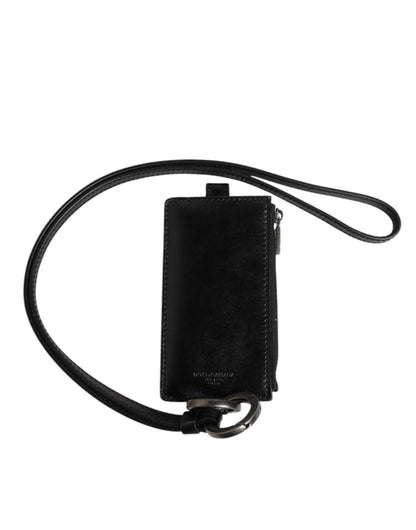 Dolce & Gabbana Horse Leather Cardholder Wallet - Black