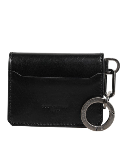 Dolce & Gabbana Horse Leather Cardholder Wallet - Black
