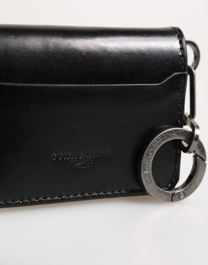 Dolce & Gabbana Horse Leather Cardholder Wallet - Black