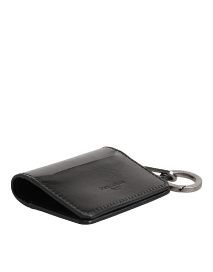 Dolce & Gabbana Horse Leather Cardholder Wallet - Black