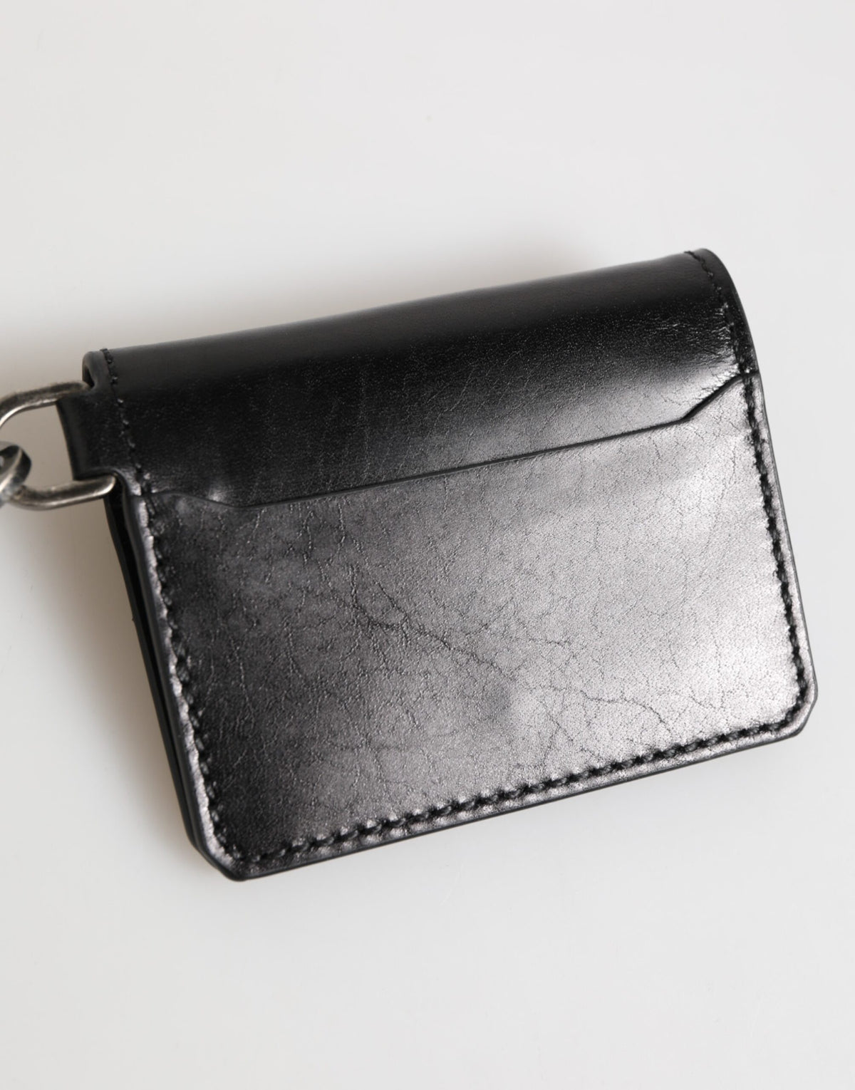 Dolce & Gabbana Horse Leather Cardholder Wallet - Black