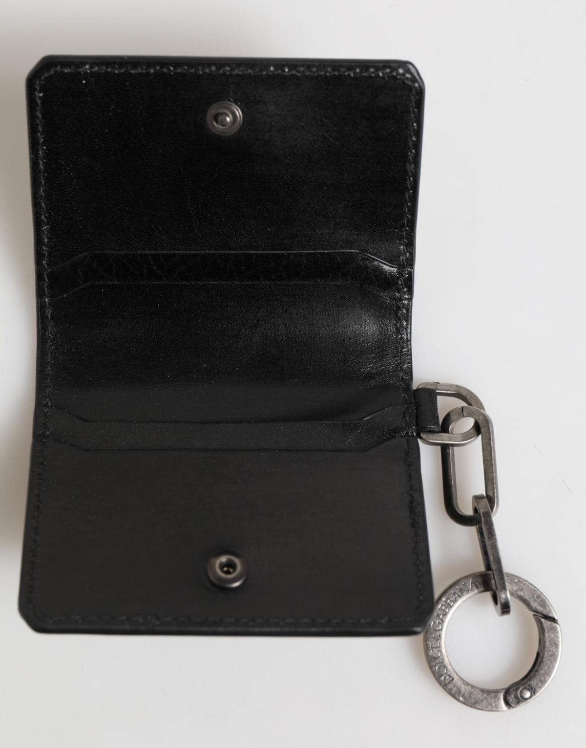 Dolce & Gabbana Horse Leather Cardholder Wallet - Black