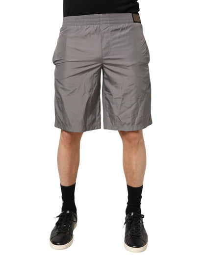 Dolce & Gabbana Men's Nylon Swim Shorts - Gray Light Grey
