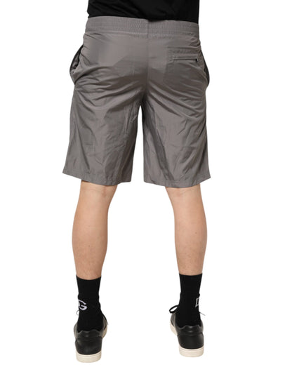 Dolce & Gabbana Men's Nylon Swim Shorts - Gray Light Grey