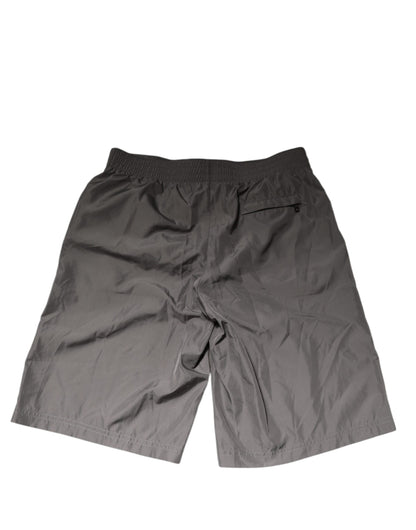 Dolce & Gabbana Men's Nylon Swim Shorts - Gray Light Grey