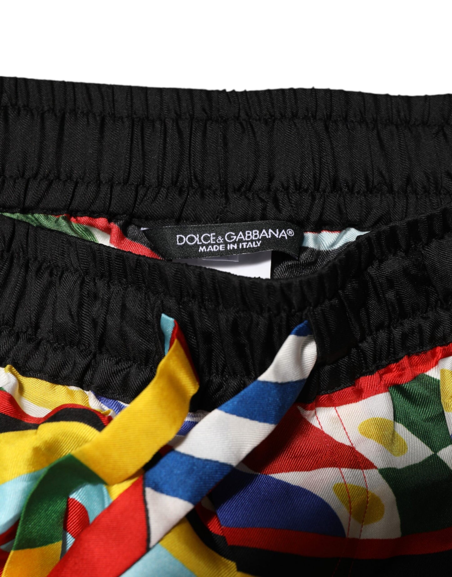 Dolce & Gabbana Multicolor Sicilian Carretto Shorts Swimwear