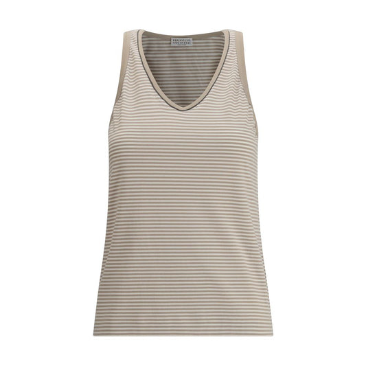 Brunello Cucinelli Striped Tank Top