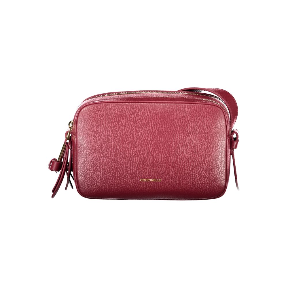 Coccinelle Purple Leather Malory Small Crossbody Handbag