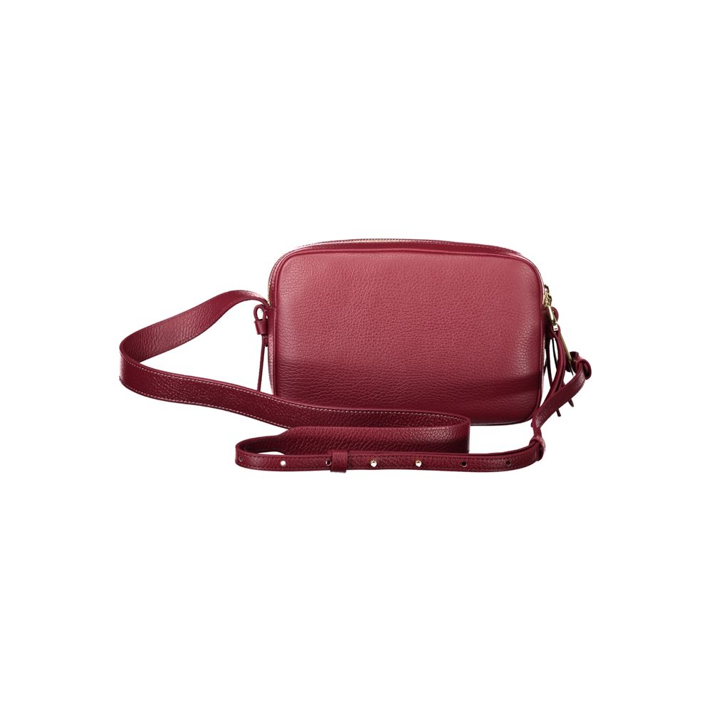 Coccinelle Purple Leather Malory Small Crossbody Handbag