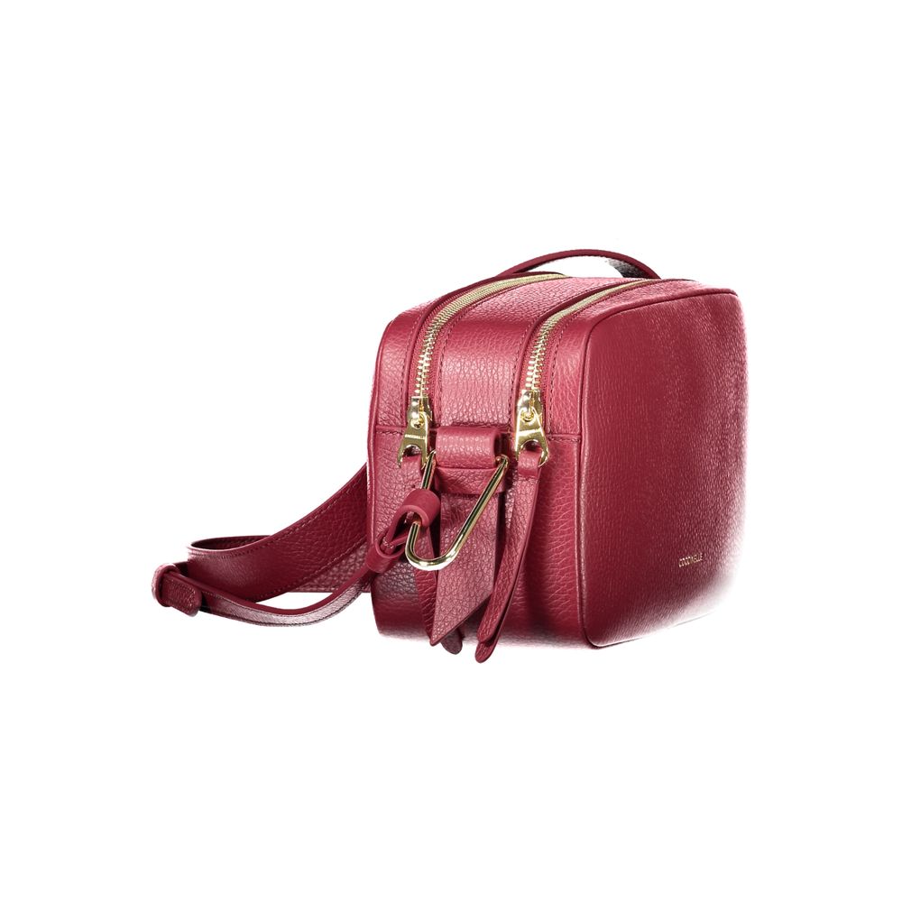 Coccinelle Purple Leather Malory Small Crossbody Handbag