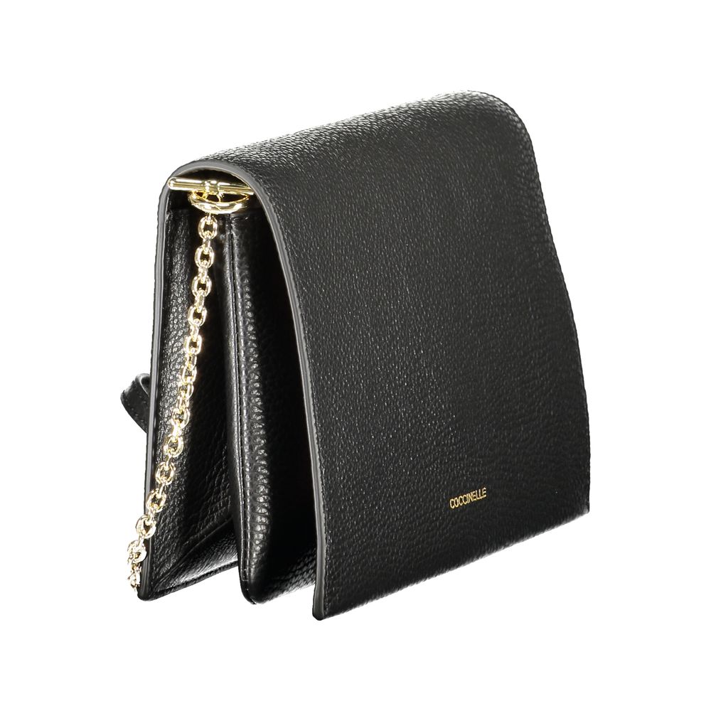 Coccinelle Black Leather Crossbody Handbag