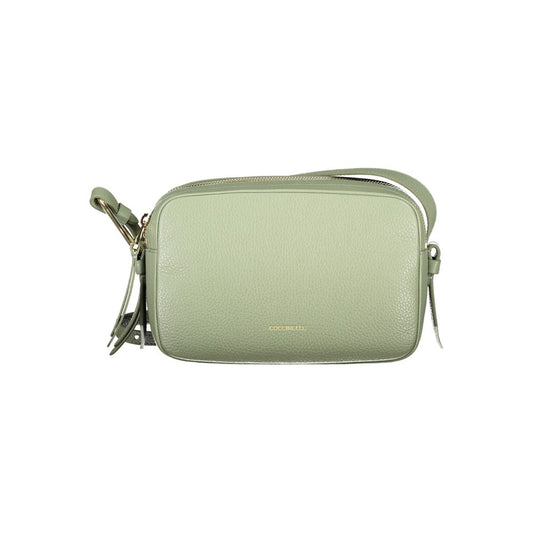 Coccinelle Green Leather Malory Small Crossbody Handbag