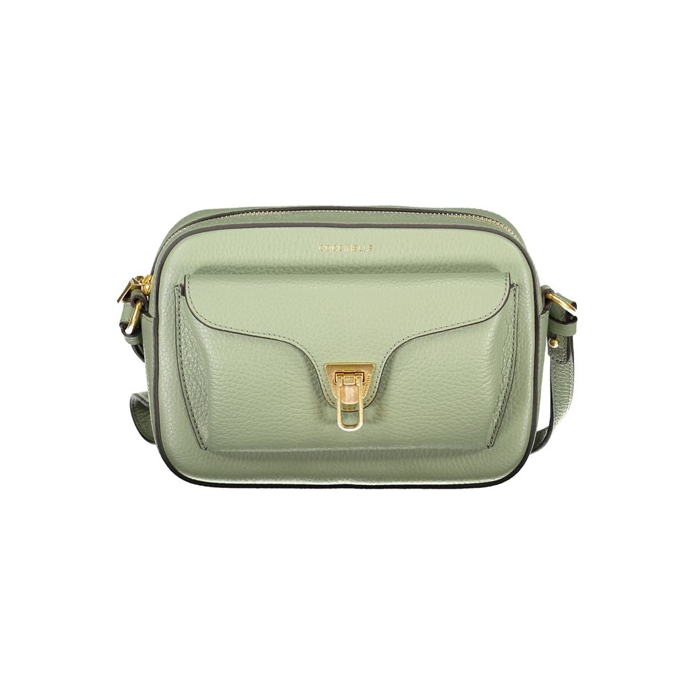 Coccinelle Green Leather Beat Soft Crossbody Handbag