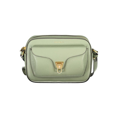 Coccinelle Green Leather Beat Soft Crossbody Handbag