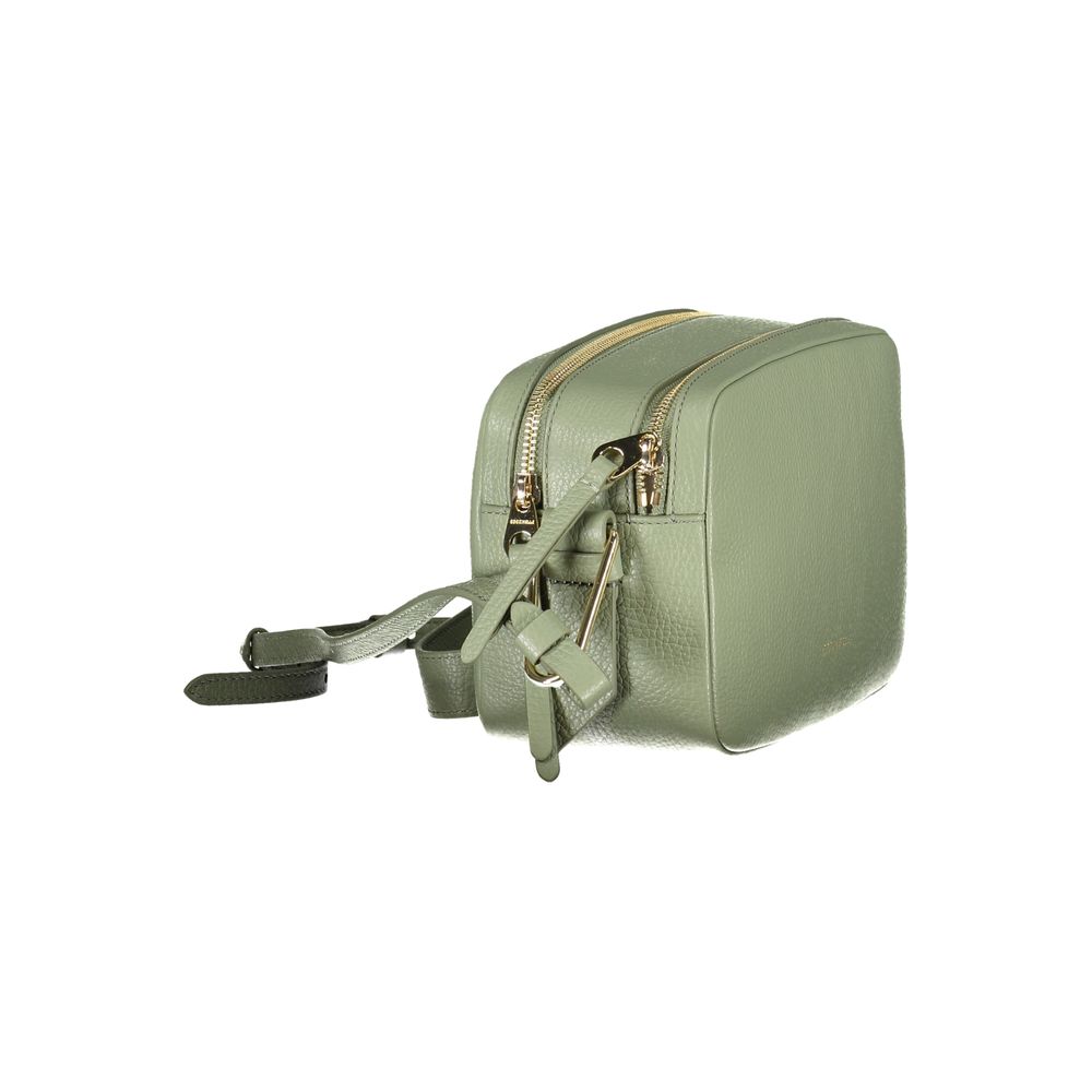 Coccinelle Green Leather Malory Small Crossbody Handbag