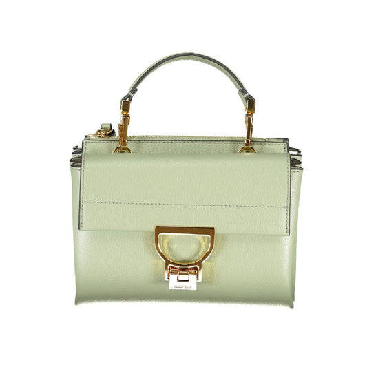 Coccinelle Green Leather Arlettis Small Crossbody Handbag