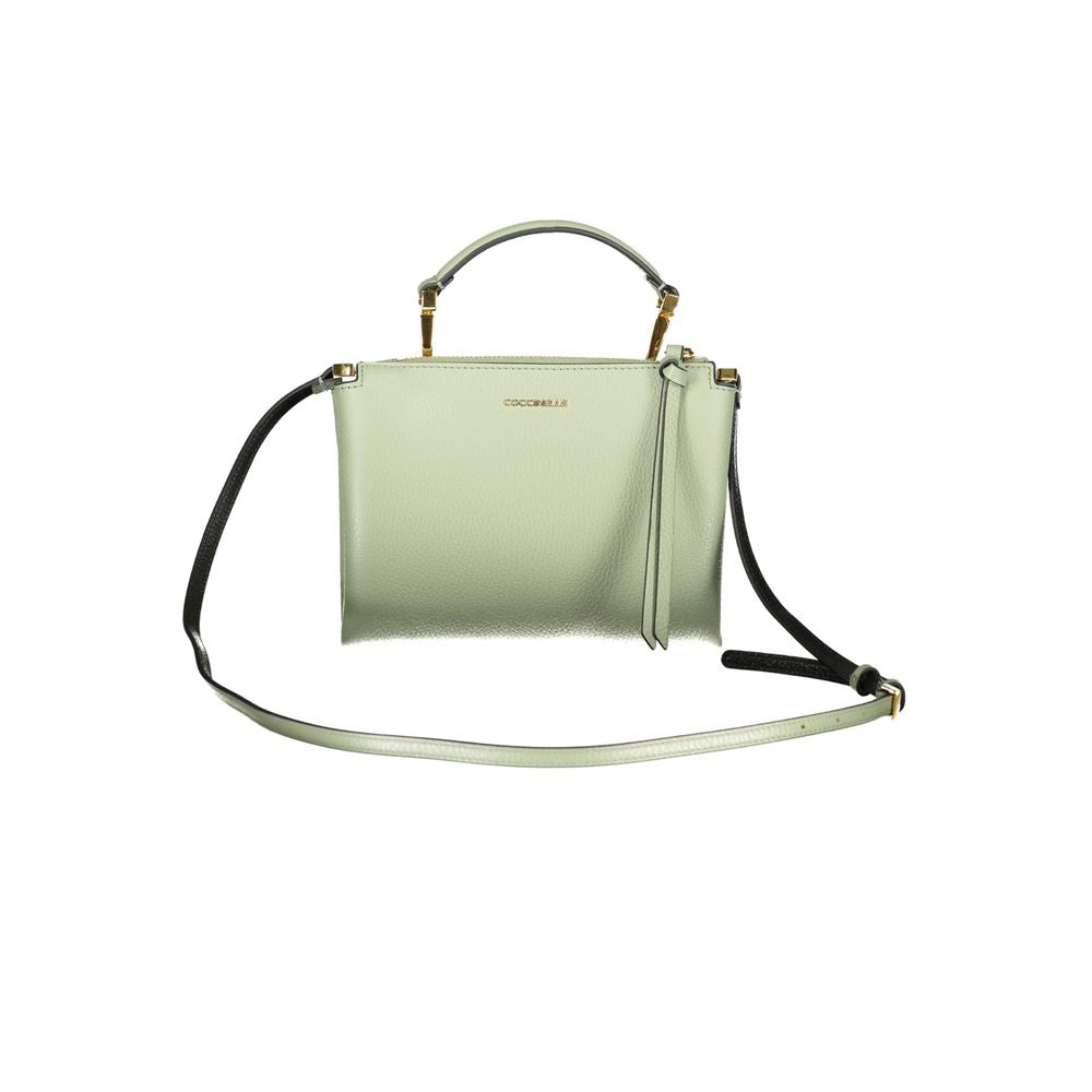 Coccinelle Green Leather Arlettis Small Crossbody Handbag