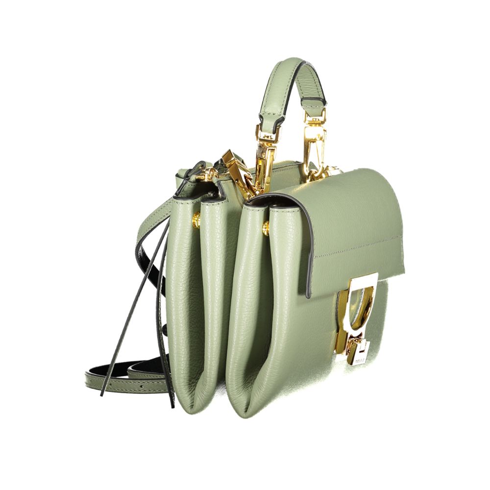 Coccinelle Green Leather Arlettis Small Crossbody Handbag