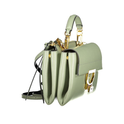 Coccinelle Green Leather Arlettis Small Crossbody Handbag