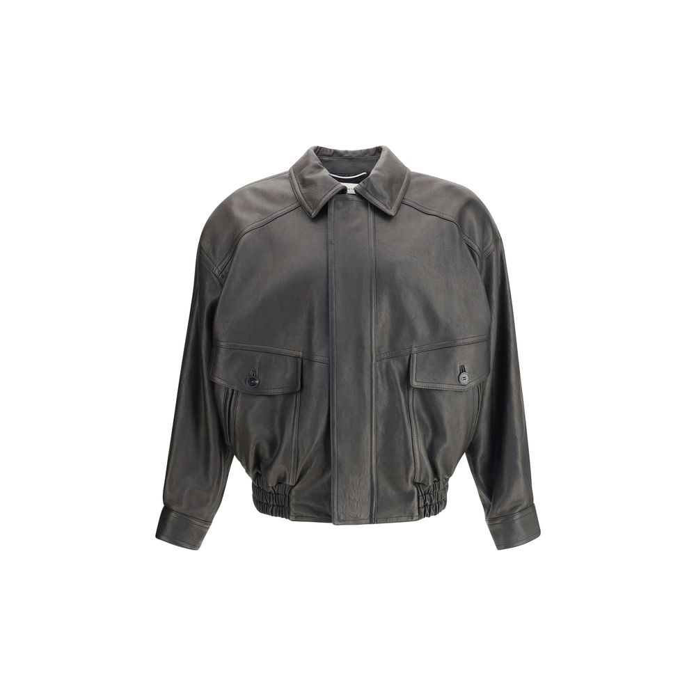 Saint Laurent Balloon Leather Jacket