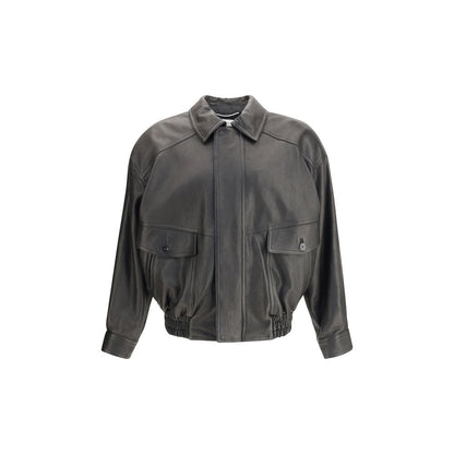 Saint Laurent Balloon Leather Jacket