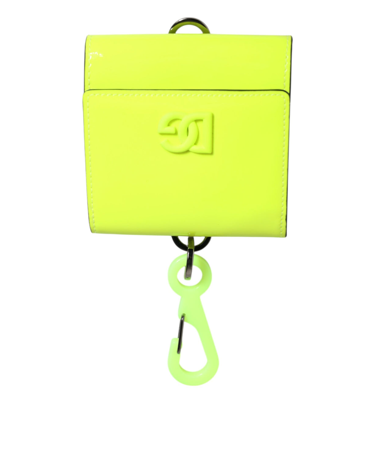 Dolce & Gabbana Calf Leather Cardholder Wallet - Green Yellow