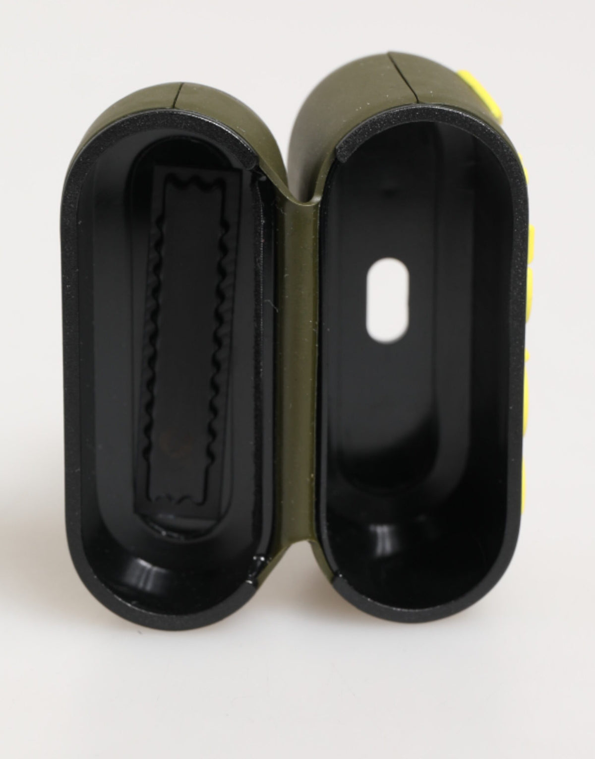 Dolce & Gabbana TU Polycarbonate PVC Polyurethane & Rubber Earbuds Carrying Case - Military Green Yellow