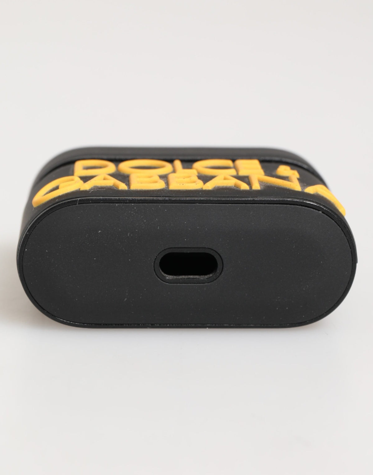 Dolce & Gabbana TU Polycarbonate PVC Polyurethane & Rubber Earbuds Carrying Case - Black Yellow