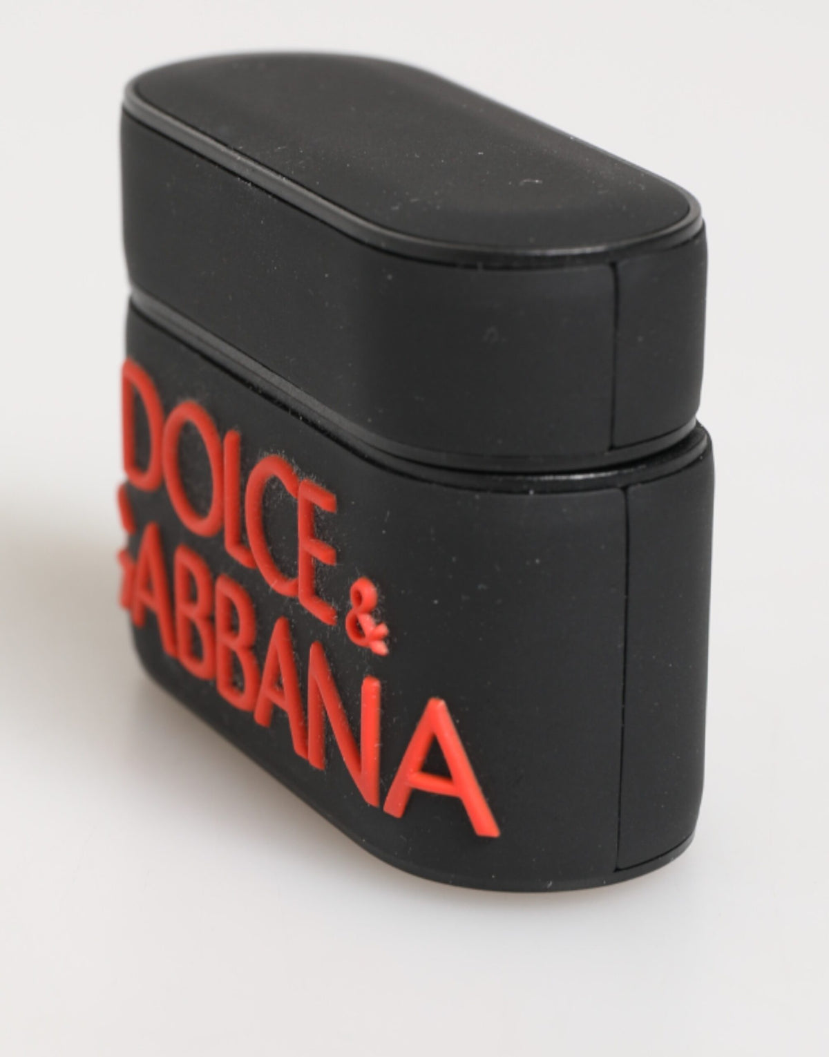 Dolce & Gabbana TU Polycarbonate PVC Polyurethane & Rubber Earbuds Carrying Case - Black Orange