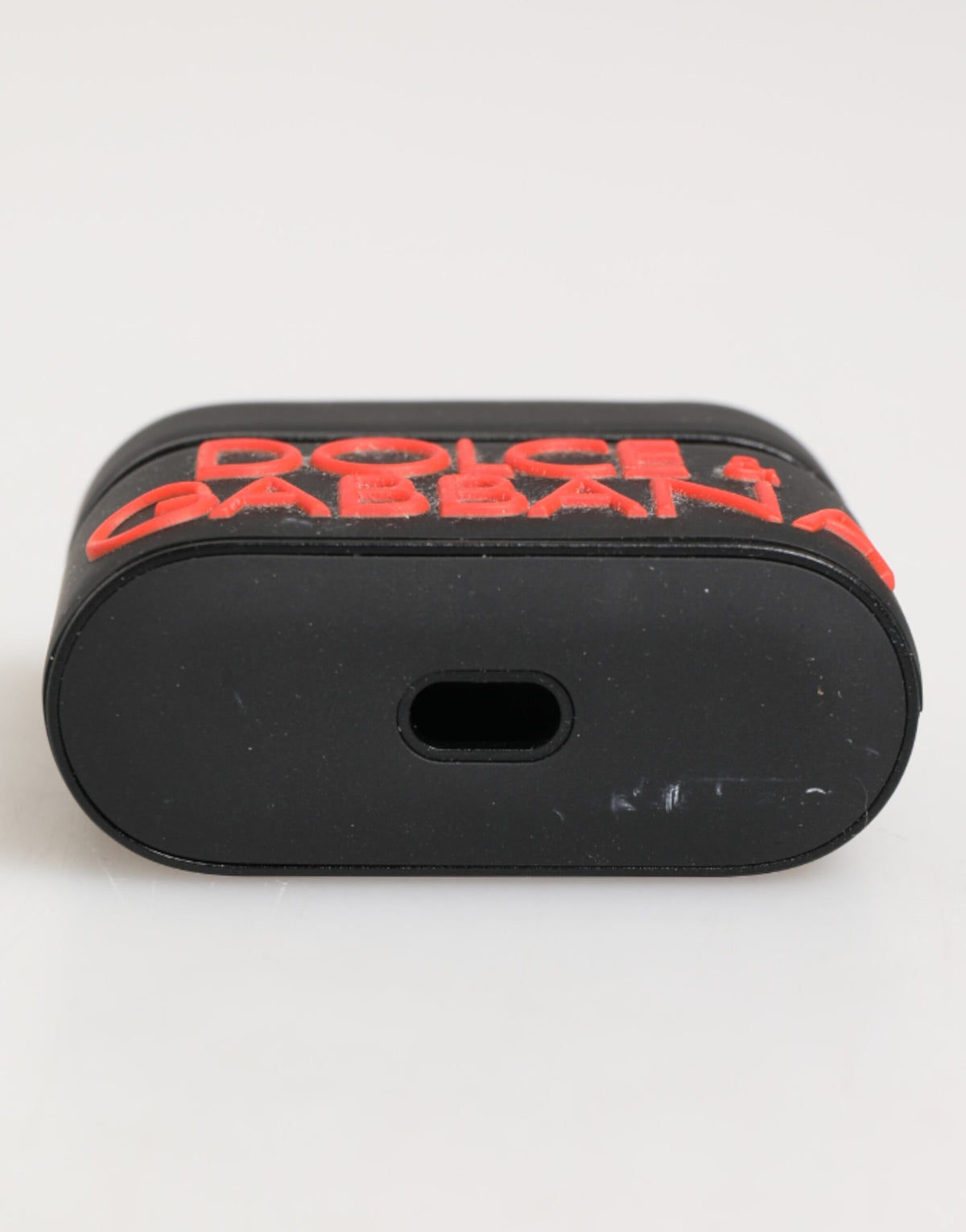 Dolce & Gabbana TU Polycarbonate PVC Polyurethane & Rubber Earbuds Carrying Case - Black Orange