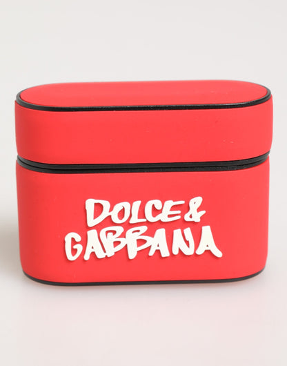 Dolce & Gabbana TU Polycarbonate & PVC Earbuds Carrying Case - Red