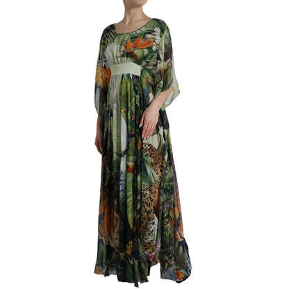 Dolce & Gabbana Women's Silk Maxi Dress - Multicolor Print