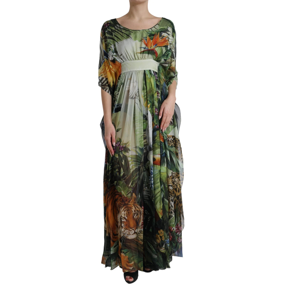 Dolce & Gabbana Women's Silk Maxi Dress - Multicolor Print
