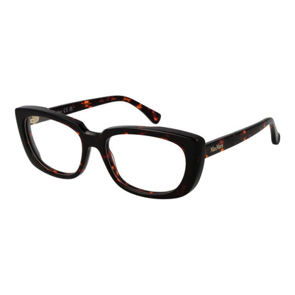 Eyeglasses Frames by Max Mara for women in acetate brown features an refined silhouette, showcasing the refined brown coloured frame and sophisticated full-frame frame design.