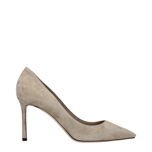 This High-Heel Pumps Heels by Jimmy Choo for women in suede leather gray presents a effortlessly chic silhouette from the Women's Suede Leather High-Heel Pumps Heels collection, featuring a effortlessly chic high-heel and effortlessly chic .